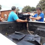 Agência esteve no local e distribui lonas para moradores. (Divulgação