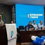 Esacheu Nascimento durante pronunciamento no evento do PP. (Evelin Cáceres