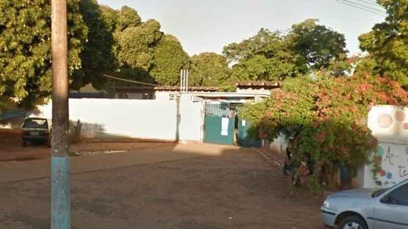 Fachada da Escola Estadual Dom Aquino Corrêa
