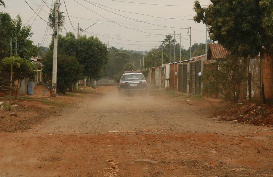 (Polícia faz buscas na região para tentar encontrar suspeito. Foto: Marcos Ermínio)