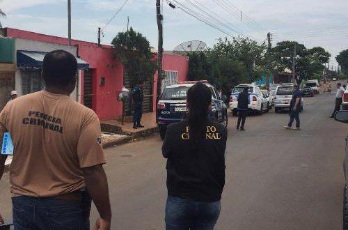 Local onde a vítima foi assassinada nesta manhã. Foto: Porã News