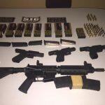 Apreensão de três pistolas do calibre 9mm