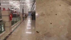 Rastro de fezes na entrada do banheiro surpreendeu moradores de Campo Grande