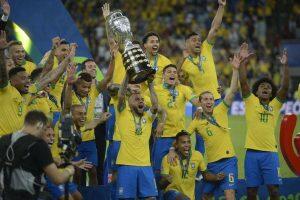 Jogadores da seleção celebram conquista da Copa América - Fernando Frazão/Agência Brasil