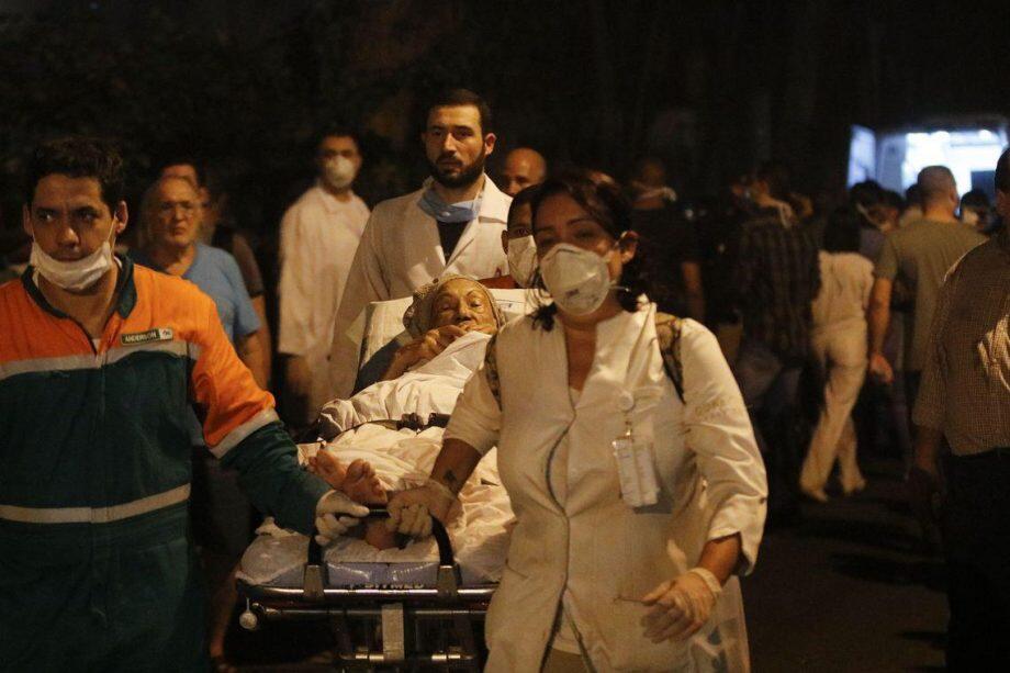 Incêndio atinge prédio do Hospital Badim