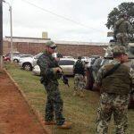Segurança foi reforçada nas imediações do presídio onde presos fugiram. (Site: ABC Color)