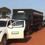 Fiscais da Iagro contaram com o apoio da PM