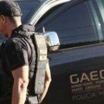 Imagem mostra agente do Gaeco do MPMS em atuação