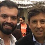 Guto Scarpanti ao lado de João Amoedo