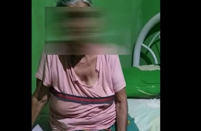 Idosa foi agredida pela nora. Imagem: Nova News
