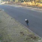 Idoso foi flagrado nas câmeras de segurança