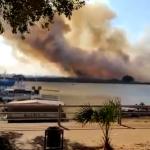 Incêndios liberam fumaça