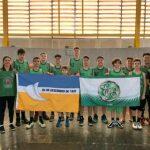 Equipe de basquete da escola Erasmo Braga