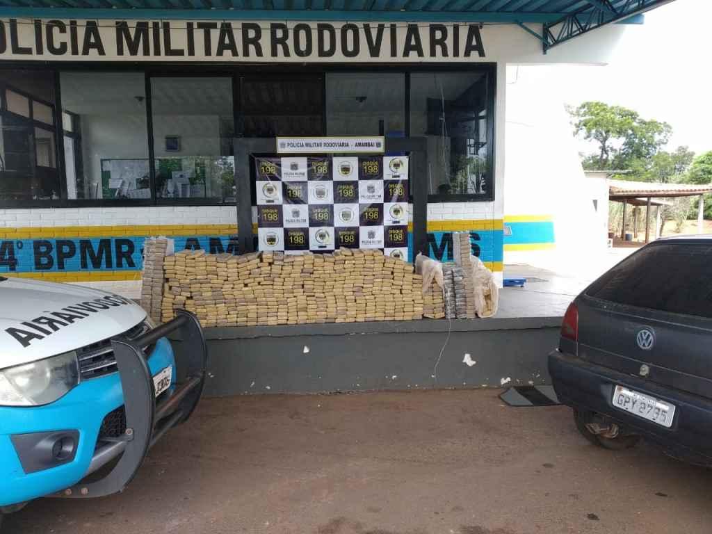Droga apreendida pela PM. Foto: Divulgação