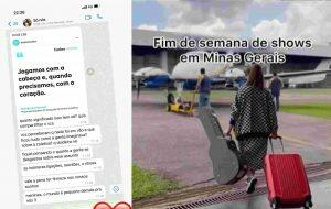 Print divulgado por Maiara e Marília Mendonça entrando no avião que caiu e tirou sua vida e de mais quatro pessoas que estavam a bordo