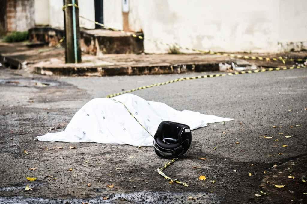 Imagens de câmeras de segurança gravaram crime (Henrique Arakaki