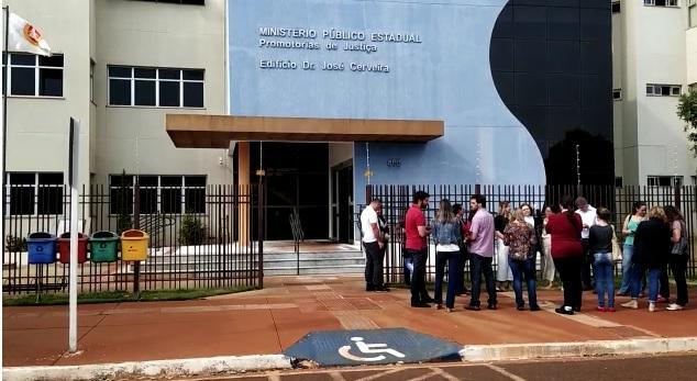 Servidores no MPMS em Dourados (Reprodução