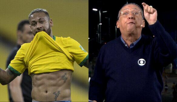 Neymar e Galvão Bueno