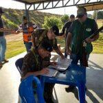 Militares do Exército Brasileiro durante fiscalização. Foto: Divulgação