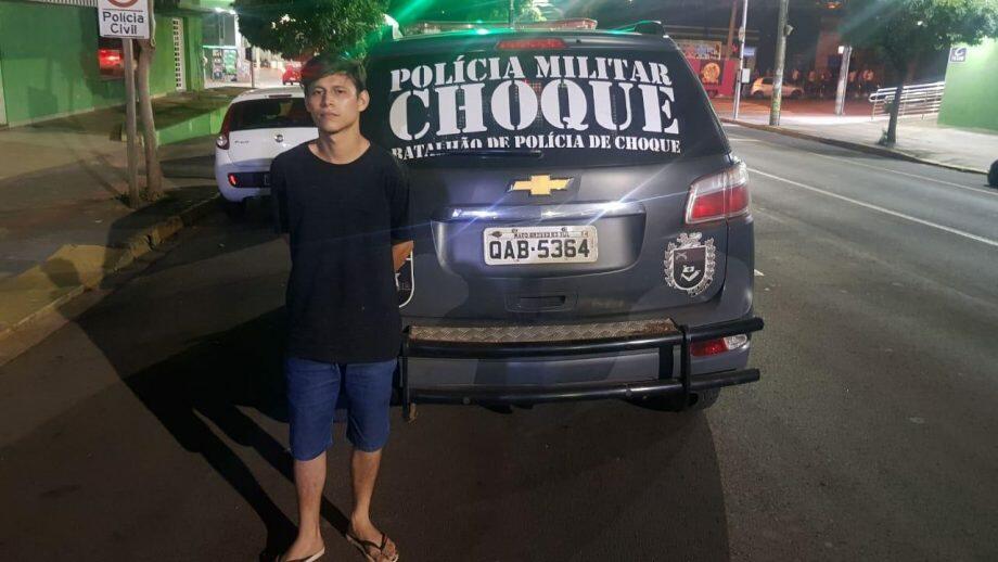 Foi preso pelo Choque e confessou que matou filho de 2 anos (Foto: Divulgação