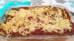 Carne moída à parmegiana