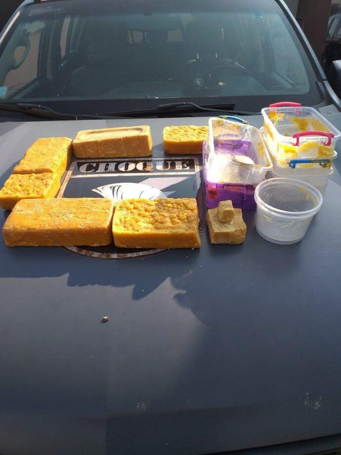 Droga apreendida pelos policiais do Choque. Foto: Divulgação