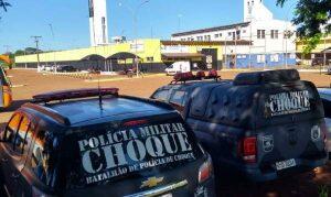 Vistoria foi feita com apoio do Batalhão de Choque
