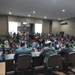 Plenário da Câmara Municipal de Sidrolândia durante audiência nesta quarta-feira