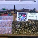 Material apreendido na ação policial. Foto: Divulgação