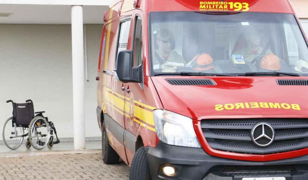 Vítima foi resgatada pelos bombeiros na Deam. Foto: Divulgação