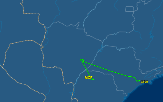 Voo 1490 da Gol precisou desviar rota