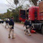 Veículo foi recuperado em Corumbá (Foto: PRF)