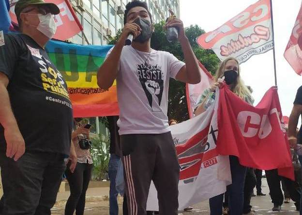 Para manifestante