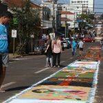 Tapete pronto para celebração. (Foto: Leonardo França).
