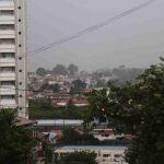 Tempo chuvoso em Campo Grande na tarde deste sábado