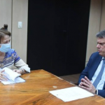 Ministra Tereza Cristina com o ministro da Infraestrutura