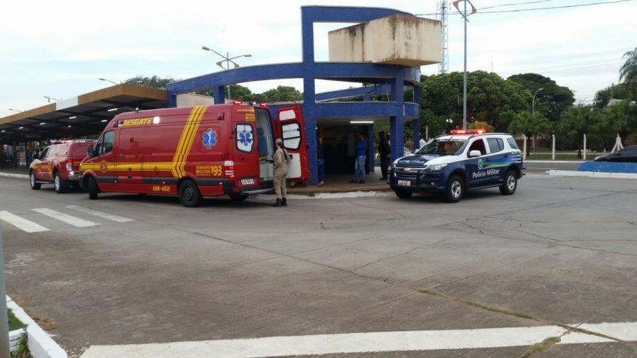 Corpo de Bombeiros e Polícia Militar foram chamados no Terminal Guaicurus