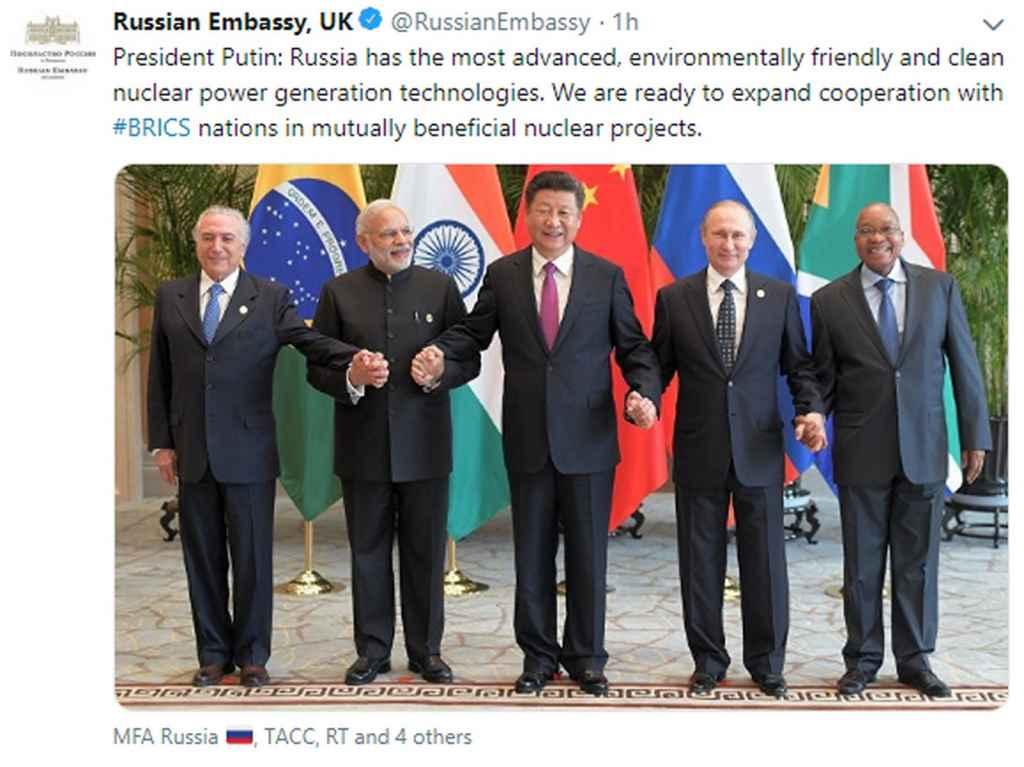 (@RussianEmbassy/Reprodução/Twitter)