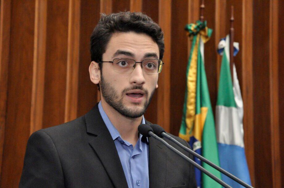O acadêmico Mateus Prado