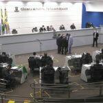 Vereadores durante sessão na Câmara Municipal de Campo Grande nesta quinta-feira