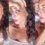 Ela também contou que foi mordida por um mosquito em sua testa