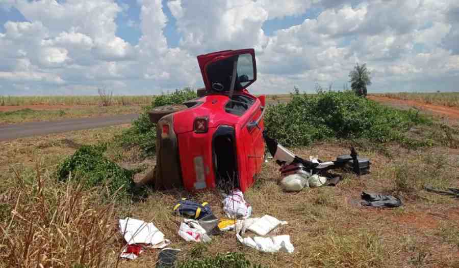 Idosa morreu no local do acidente