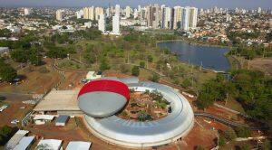 Foto aérea do Aquário do Pantanal