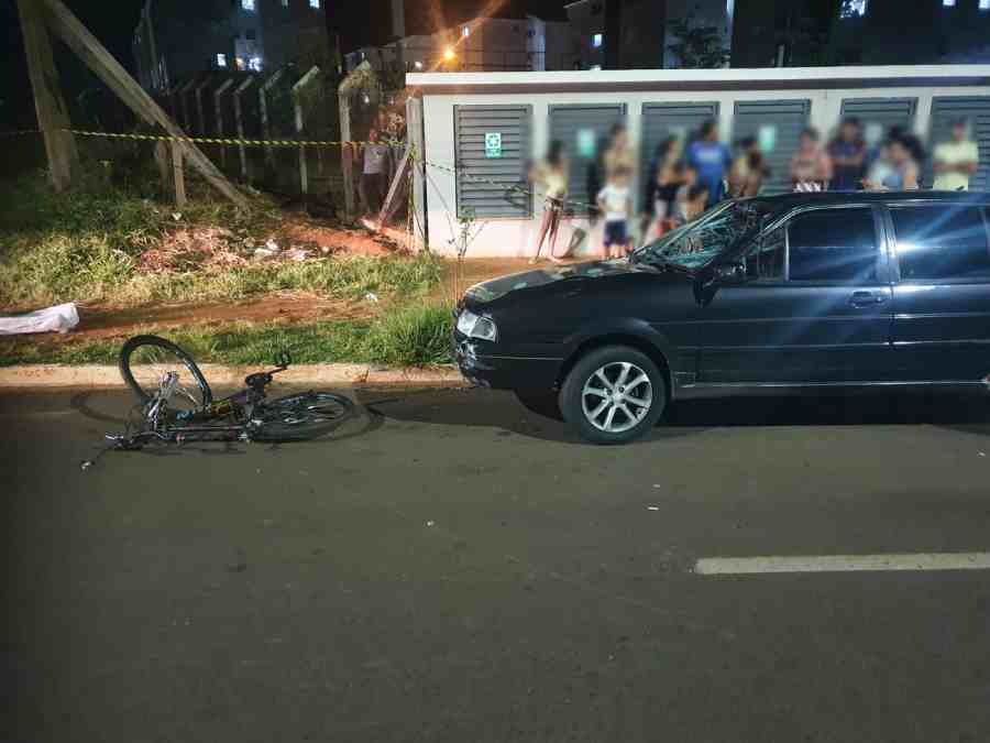 Ciclista morreu no local do acidente