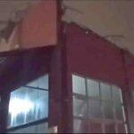 Cobertura foi arrancada pela força do vento