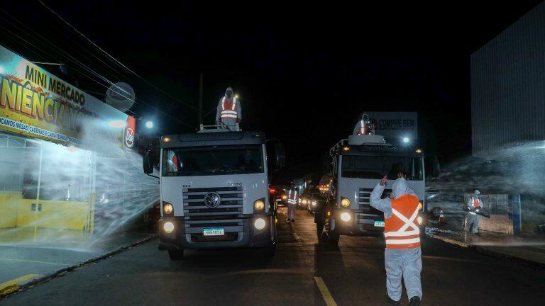 Desinfecção contará com 30 funcionários.