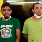 Da esquerda para a direita: Víctor Martínez e Osmar Montania