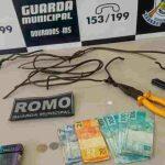 Material apreendido pelos agentes da Guarda de Dourados