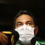 Marquinhos Trad em coletiva nesta sexta