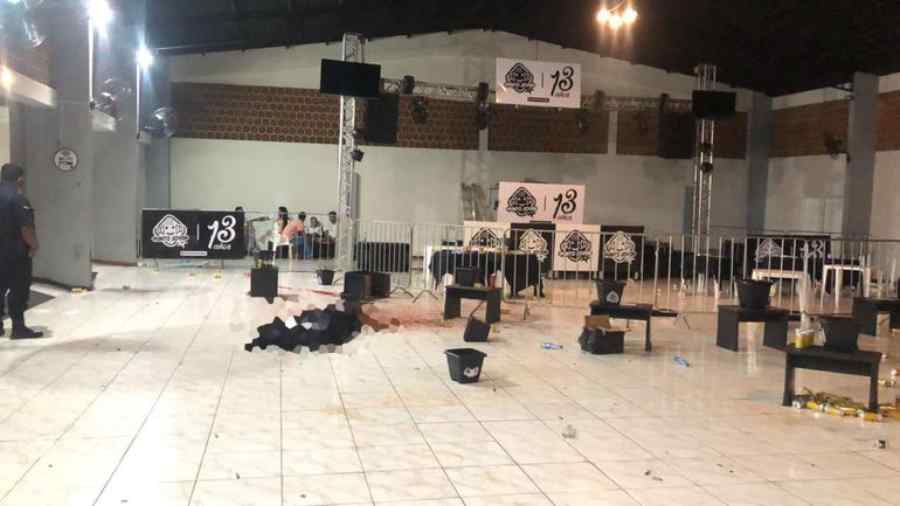 Vítimas foram mortas no salão de festas
